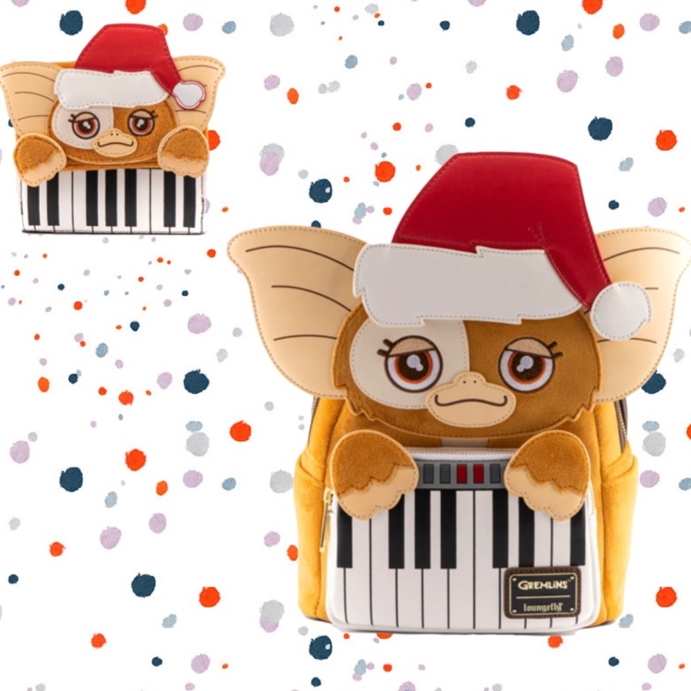 Loungefly Gremlins Gizmo Holiday Cosplay Mini Backpack andโ Wallet